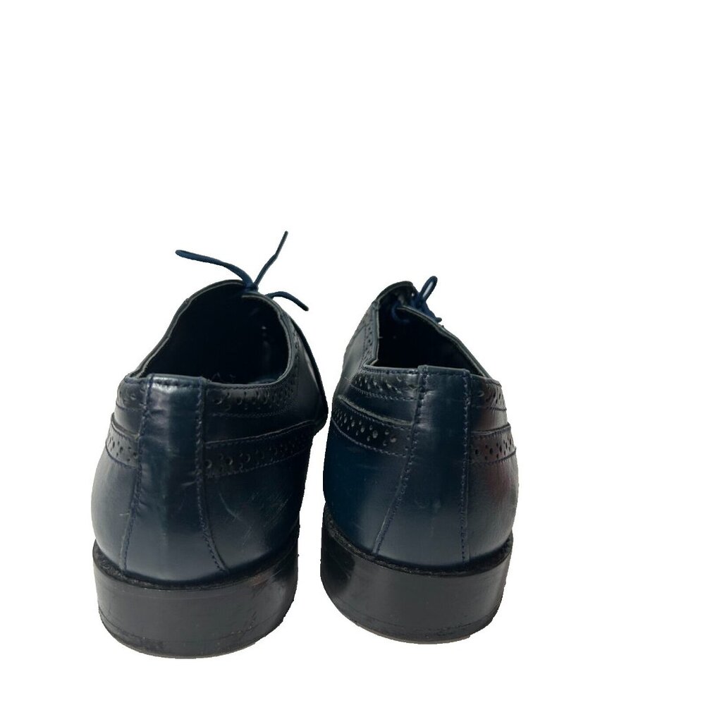Fortune from Liberty Dress Shoes Men 10.5 Blue Leather Article Liberty Oxford - Picture 3 of 10